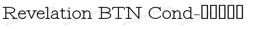 Revelation BTN Cond字体转换
